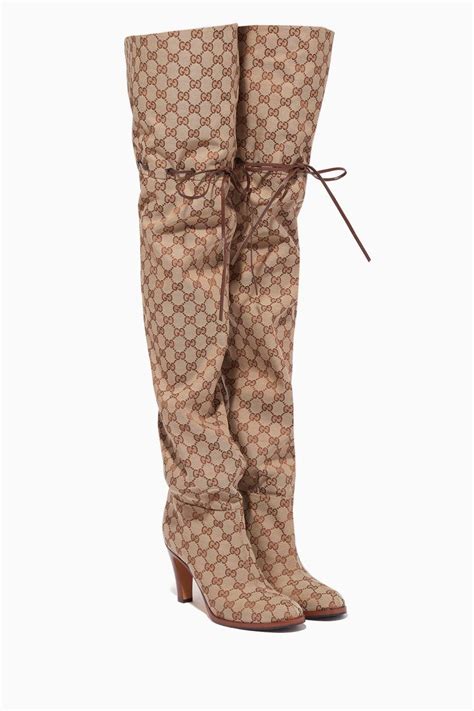 gucci gg wool boots|Gucci thigh high boots sale.